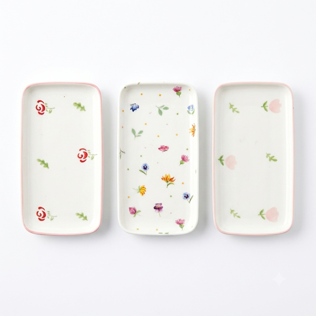 Floral Ceramic Tray - Small