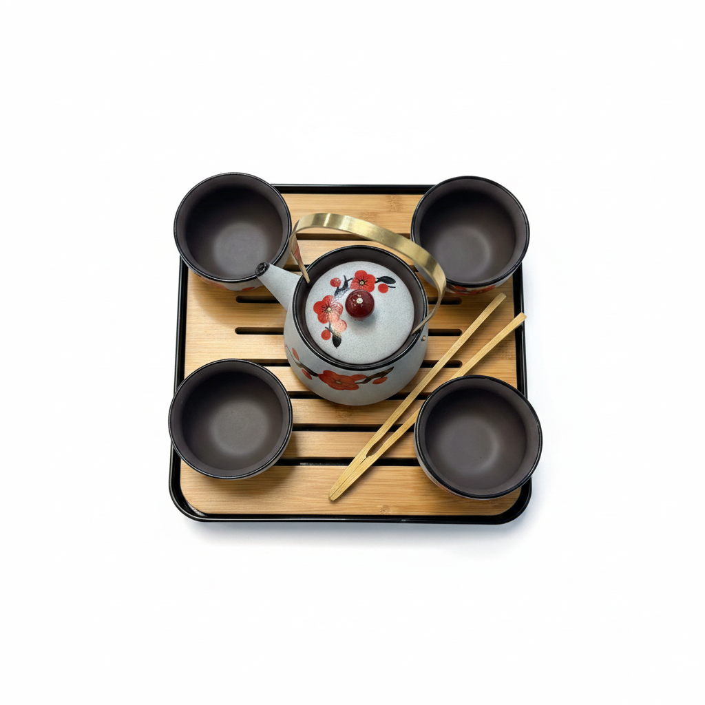 Japanese Tea Set Top View