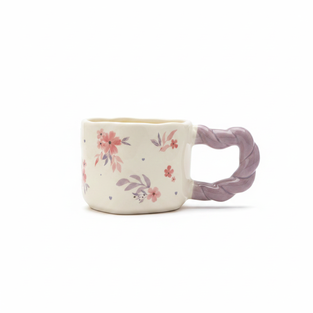 Lavender Floral Mug