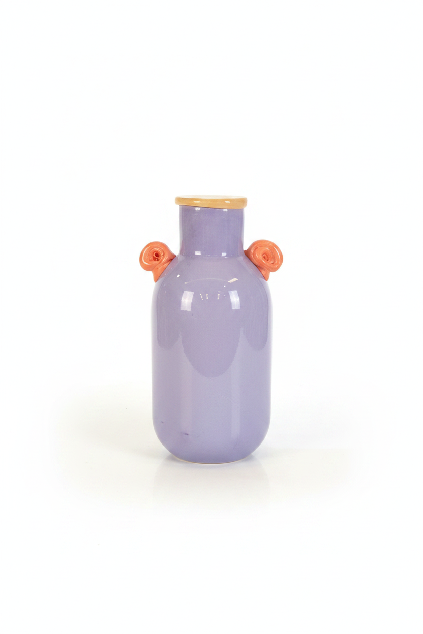 Lavender Vase - White Background