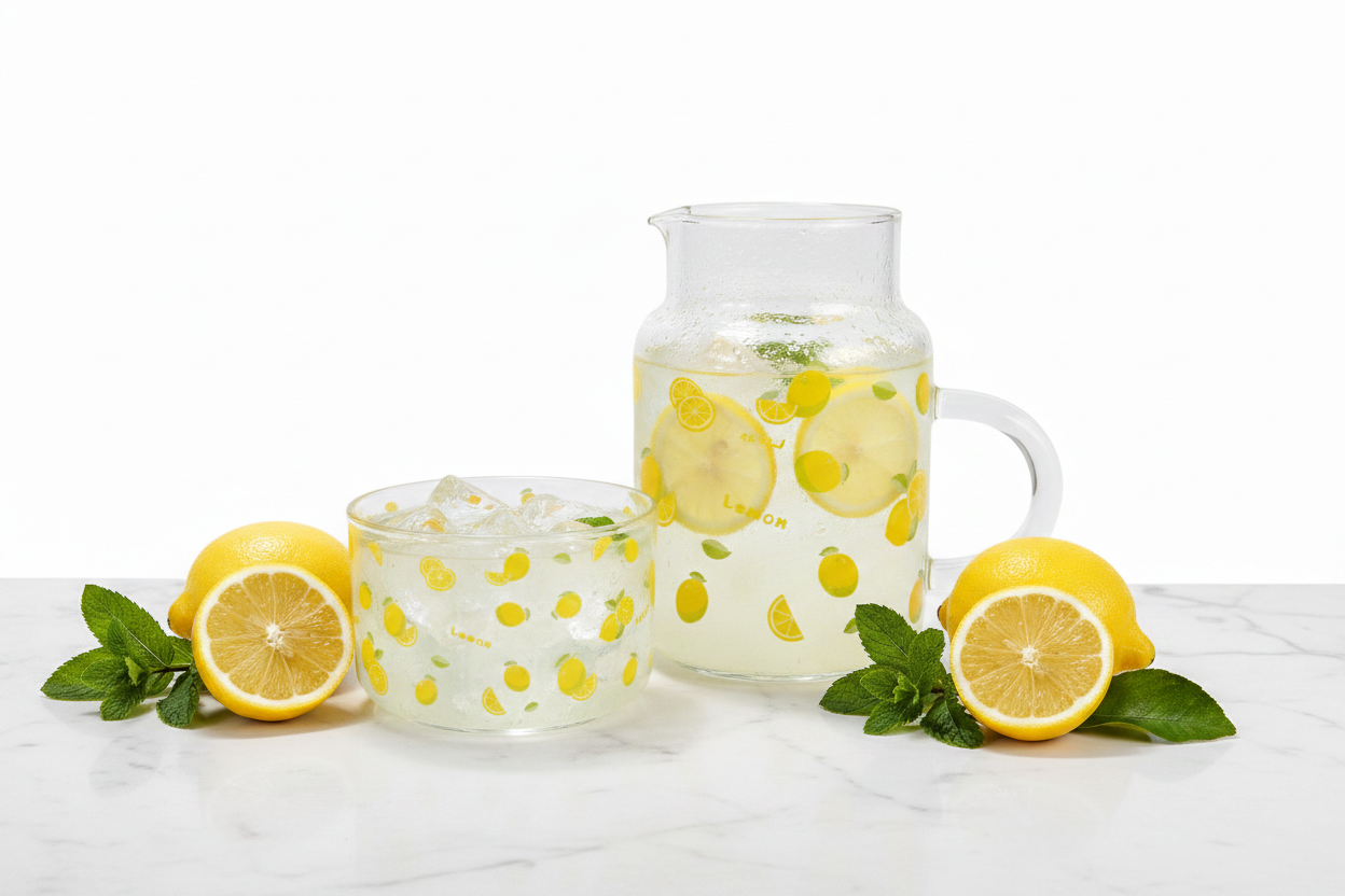 Lemon Juice Pitcher - Professional Photography