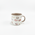 Love Floral Ceramic Mug Beige