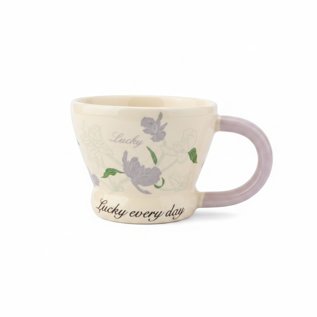 Lucky Mug Lavender - White Background