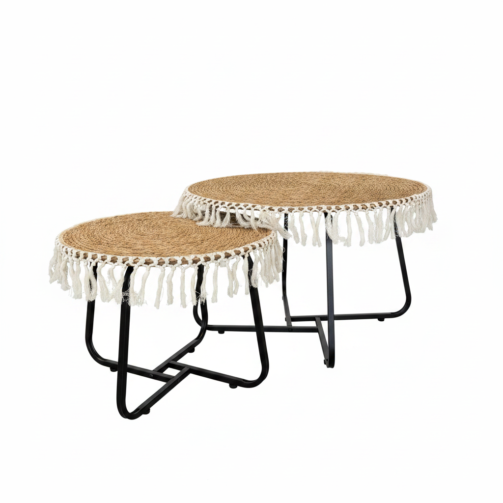 Macrame Tables X-Frame Legs