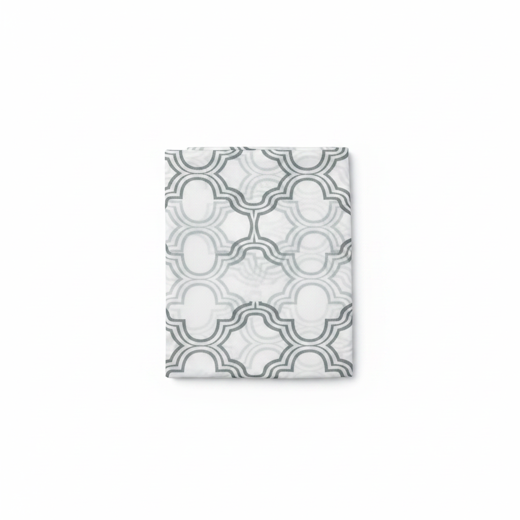 Moroccan Grey Shower Curtain