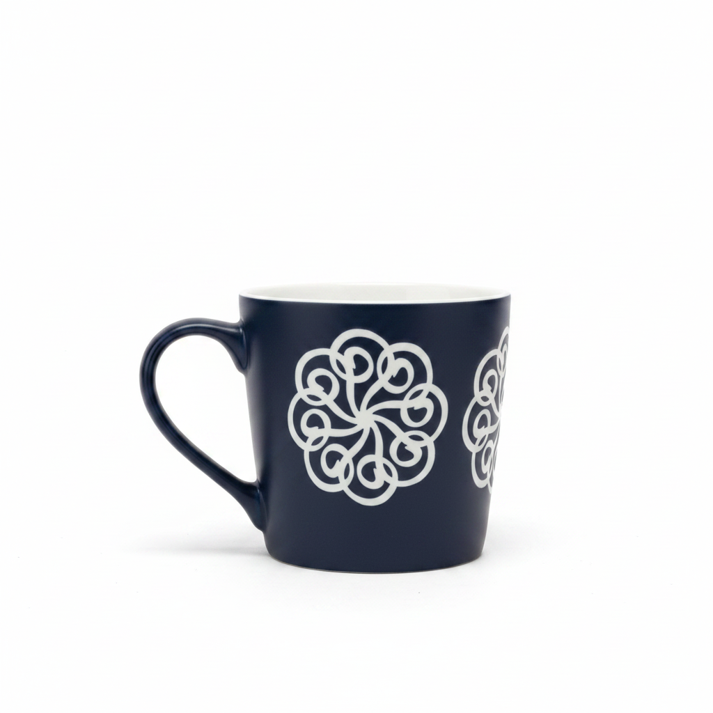 Navy Mandala Mug