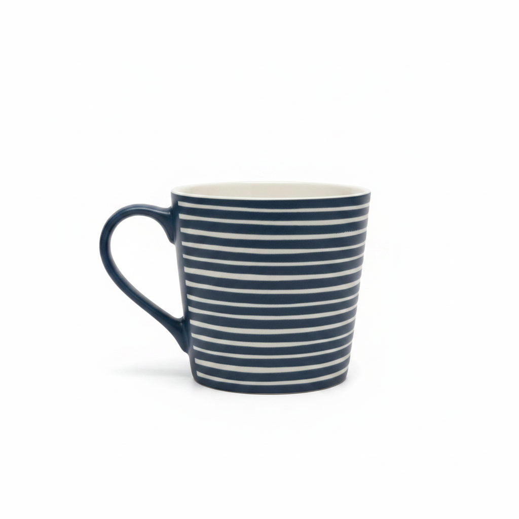 Navy Stripes Mug