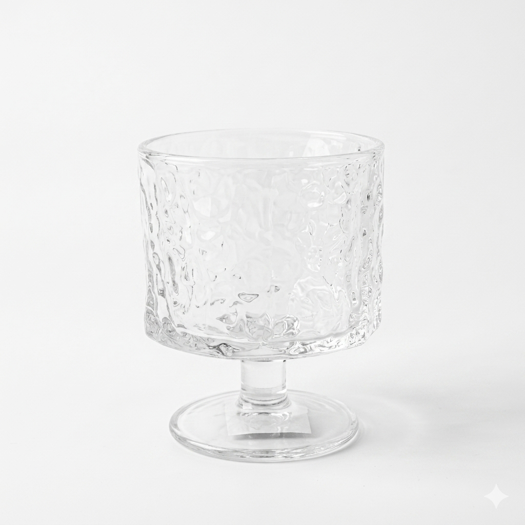 Textured Glass Trifle Bowl Set of 6