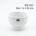 Foursant Ribbed Ceramic Plant Pot