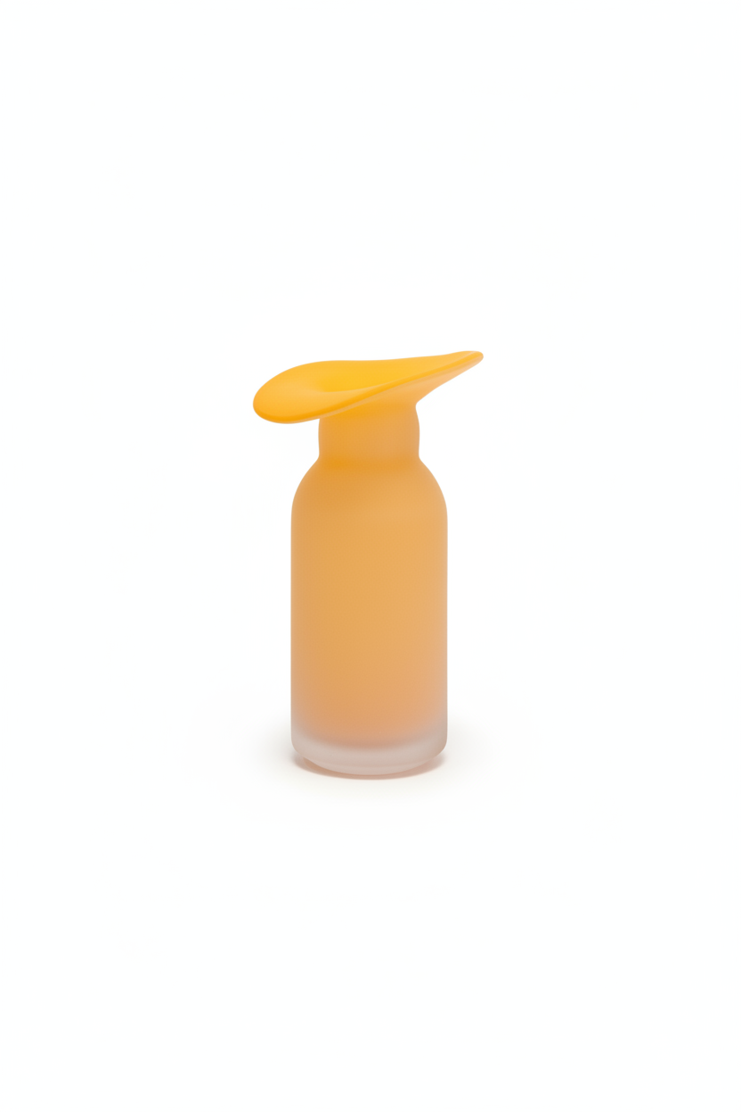 Orange Vase - White Background