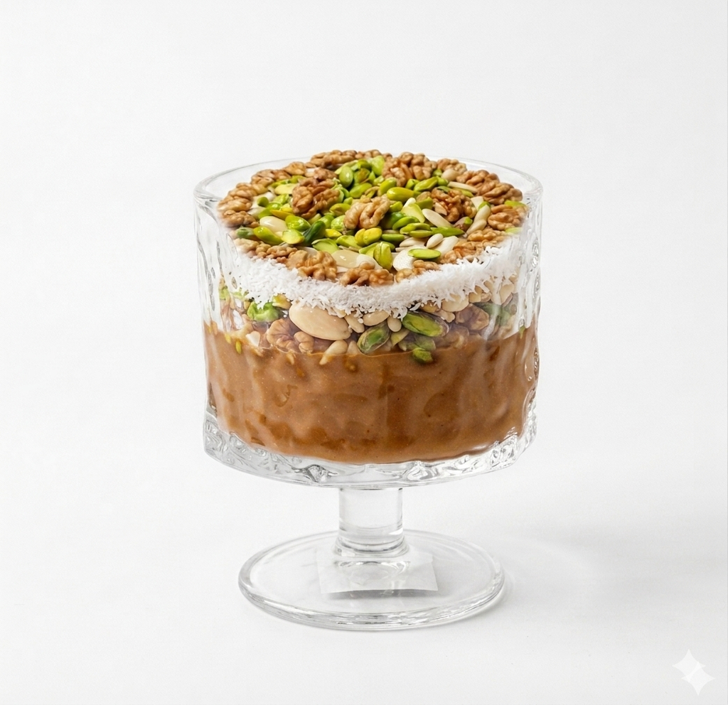 Textured Glass Trifle Bowl Set of 6