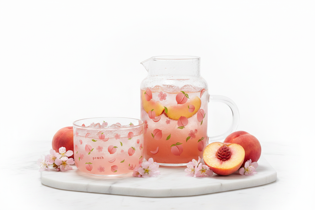 Peach Juice Pitcher - Professional Photography