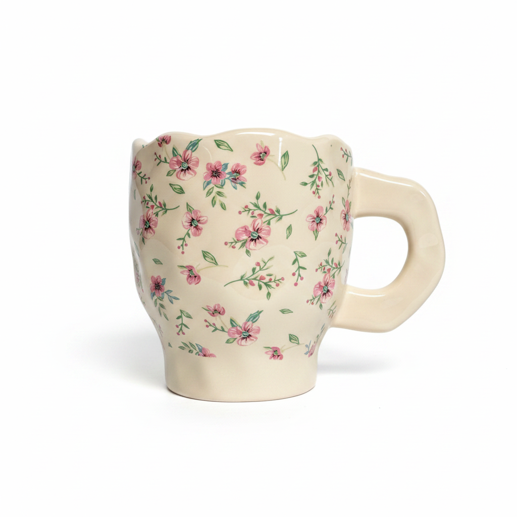 Pink Ditsy Floral Mug