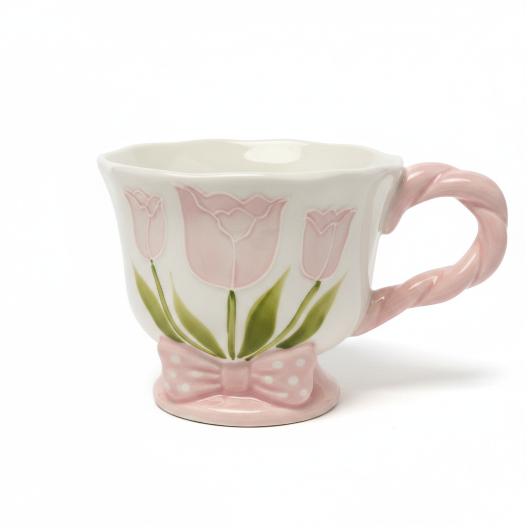Pink Mug Close-up