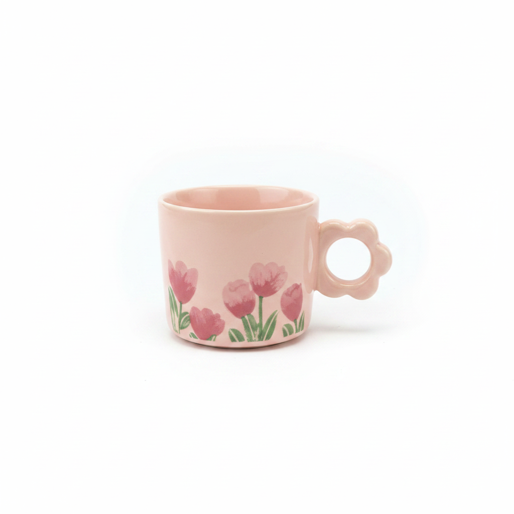 Pink Tulip Mug