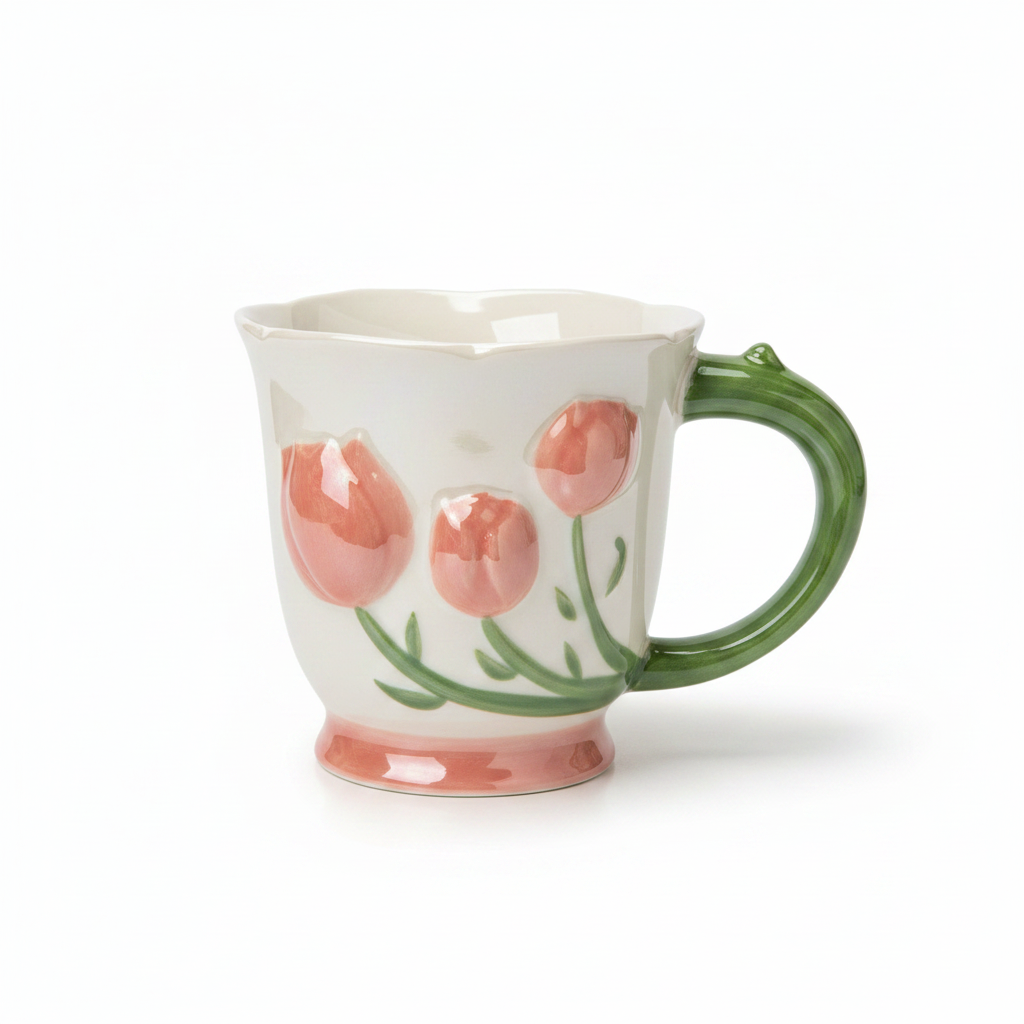 Pink Tulip Mug