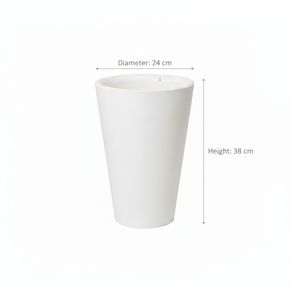 Planter Pot with Dimensions
