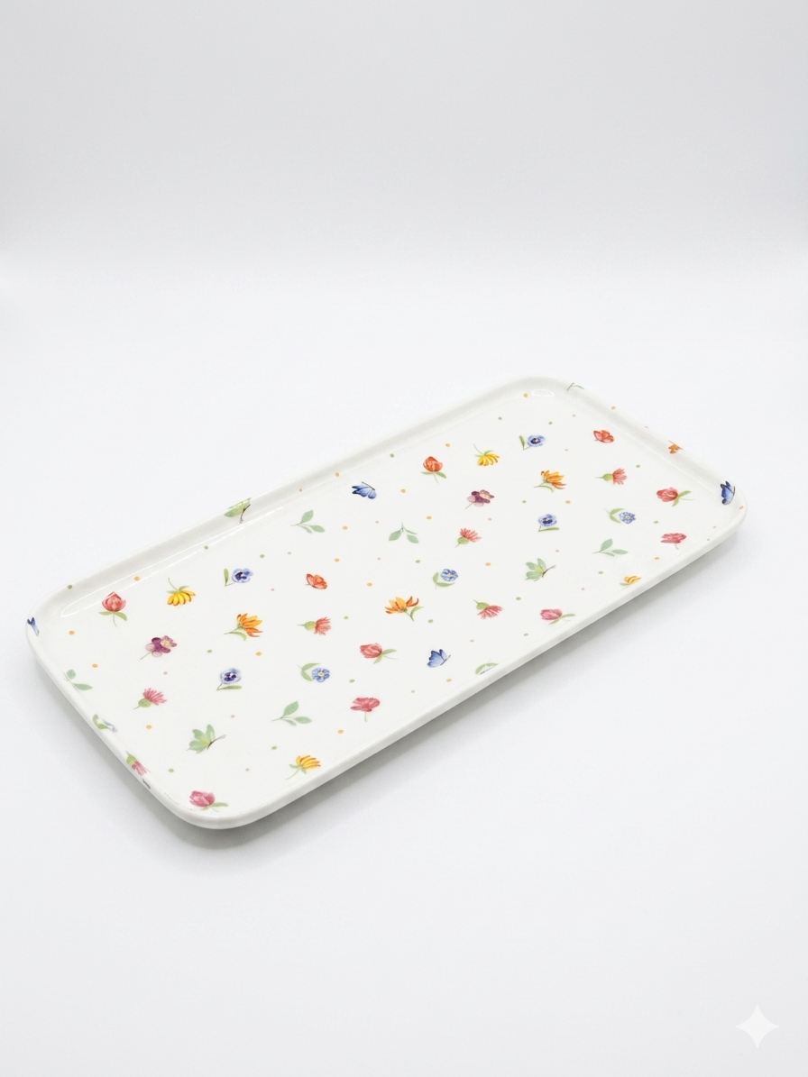 Floral Ceramic Tray - Large