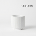 Ribbed Ceramic Plant Pot