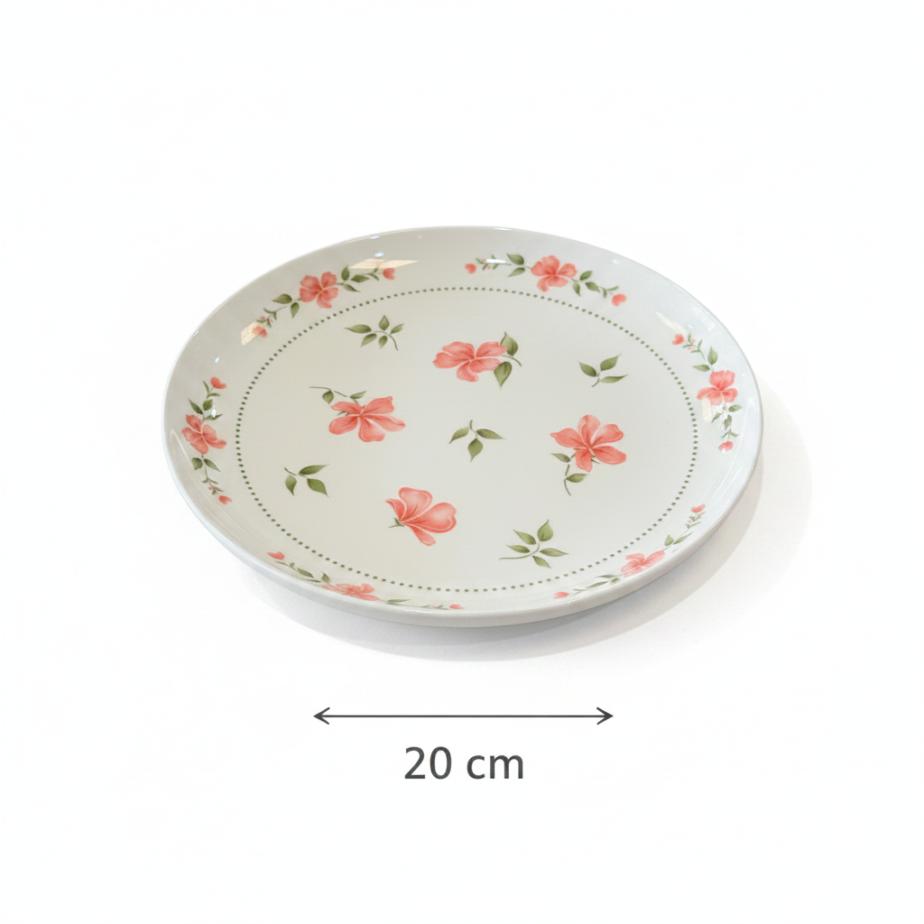 Pink Floral Ceramic Dinnerware