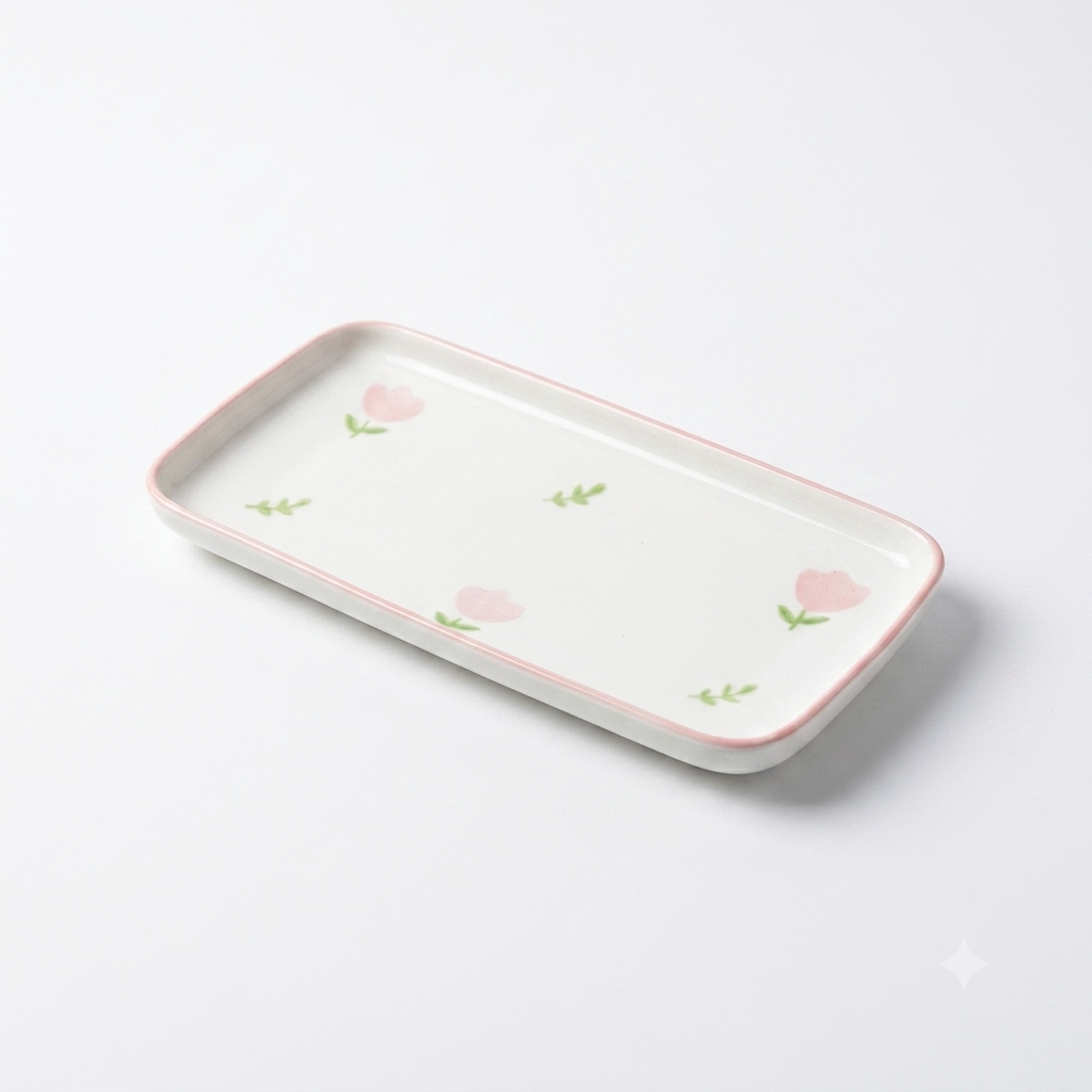 Floral Ceramic Tray - Small