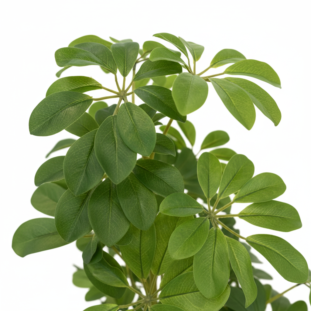 Schefflera Leaves Close Up