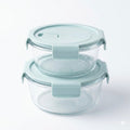 Round Glass Food Storage Container Set
