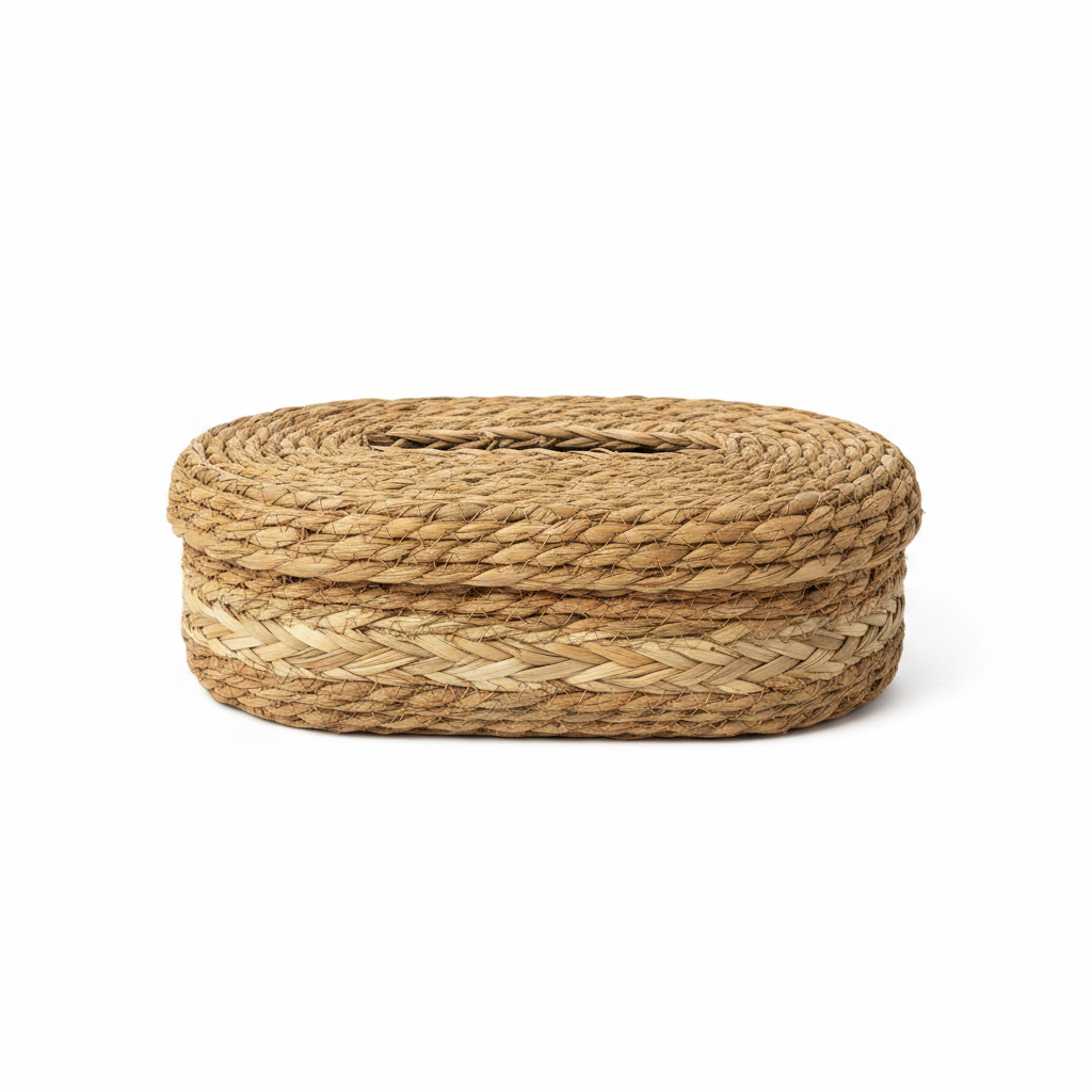 Seagrass Oval Tissue Box