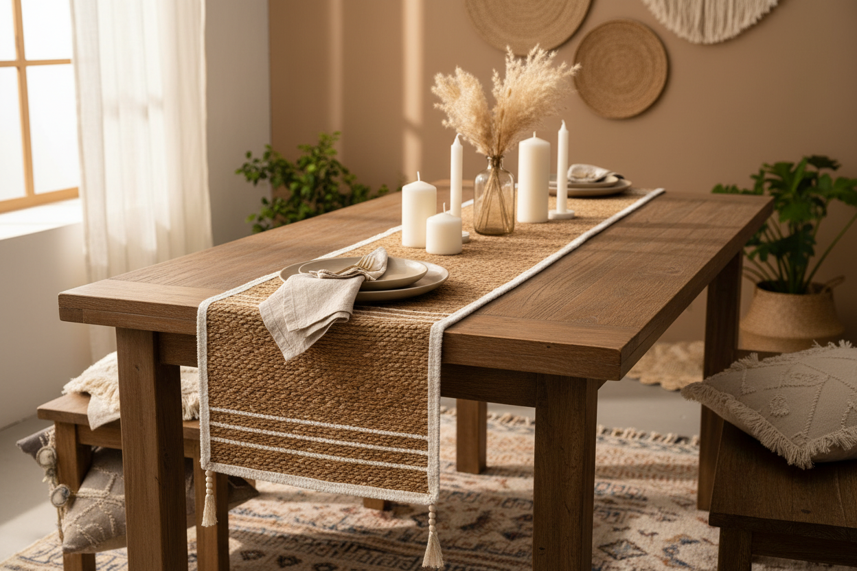 Seagrass Runner on Table Lifestyle