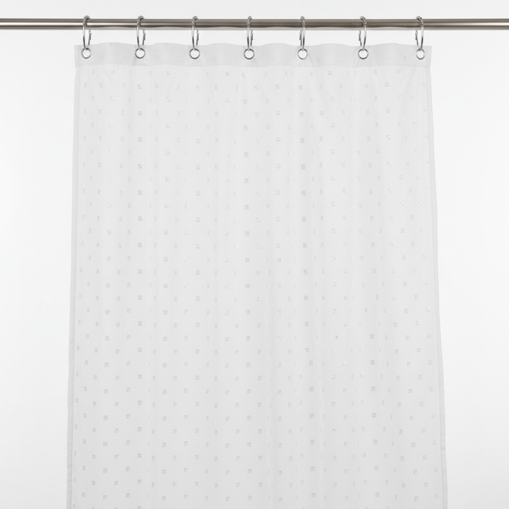 Shower Curtain Square Dots