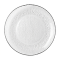 Textured Glass Dessert Plate 15cm – Set of 6