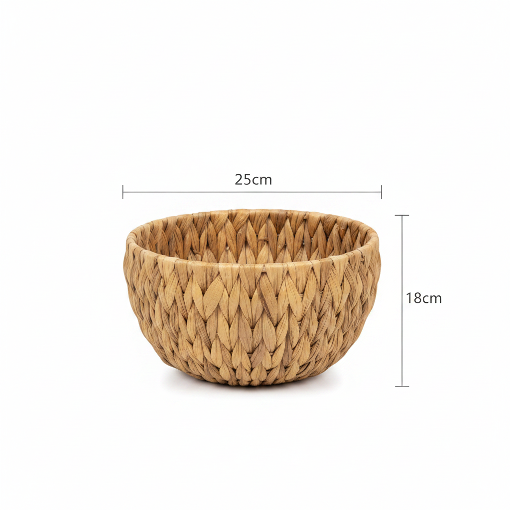 Small Bowl Basket No Handles 18x25cm