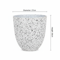 Speckled Pot Single with Dimensions
