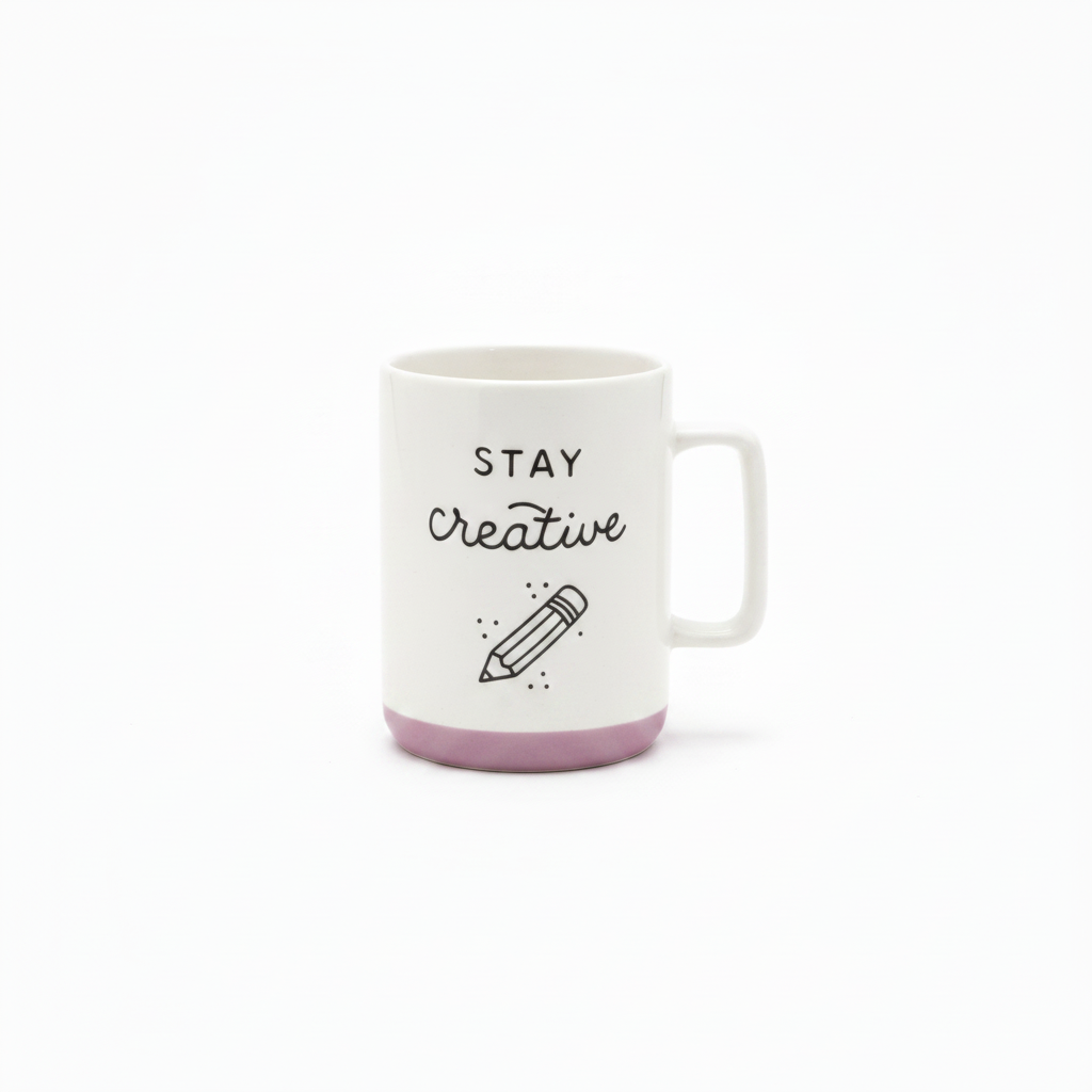 Stay Creative Pencil Mug Purple Band