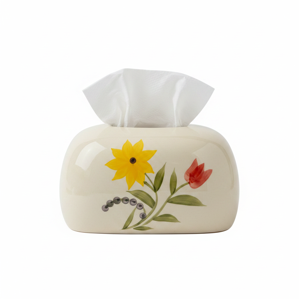 Sunflower Ceramic Tissue Box