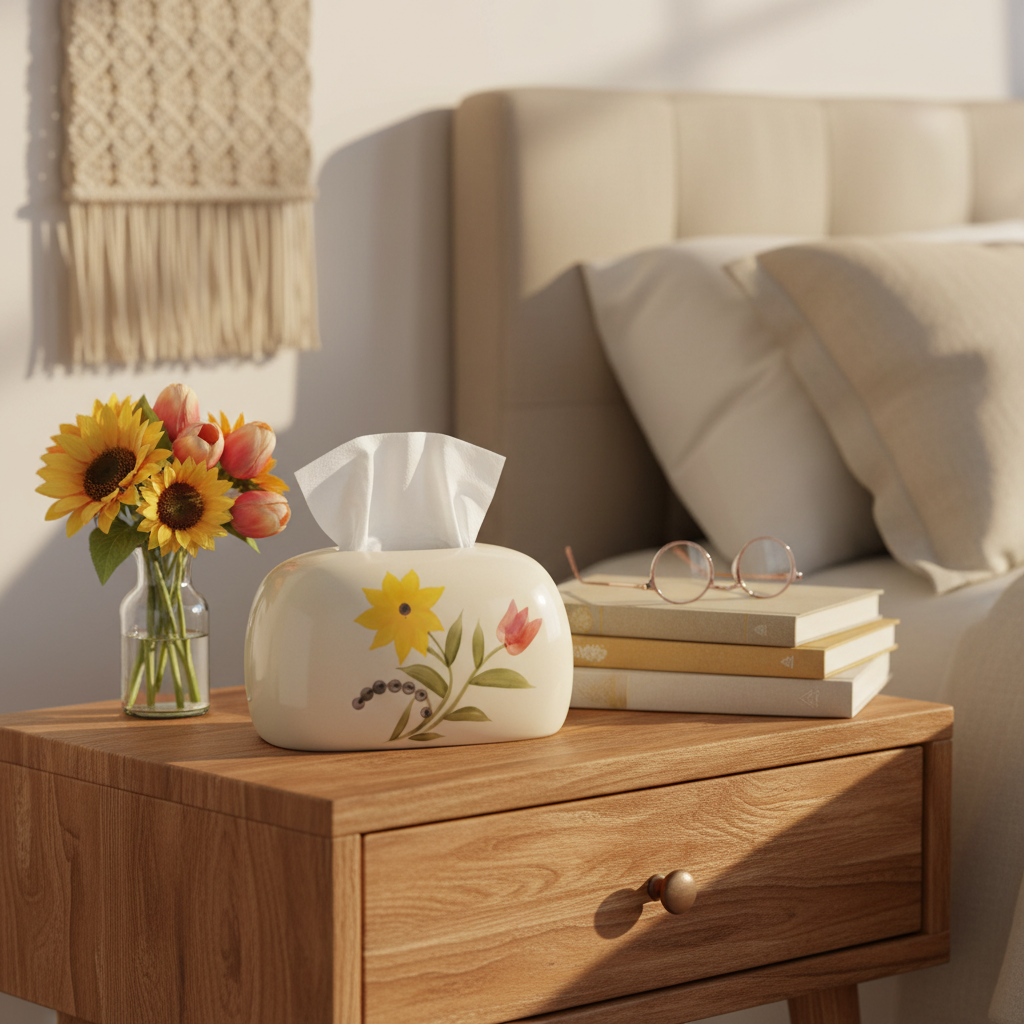 Sunflower Tissue Box Lifestyle