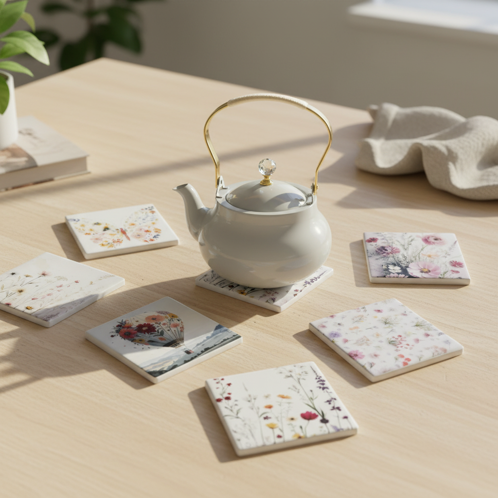 Teapot on Spring Coaster