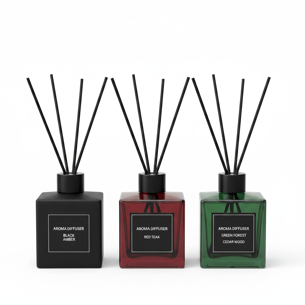 Three Aroma Diffusers - All Black Labels