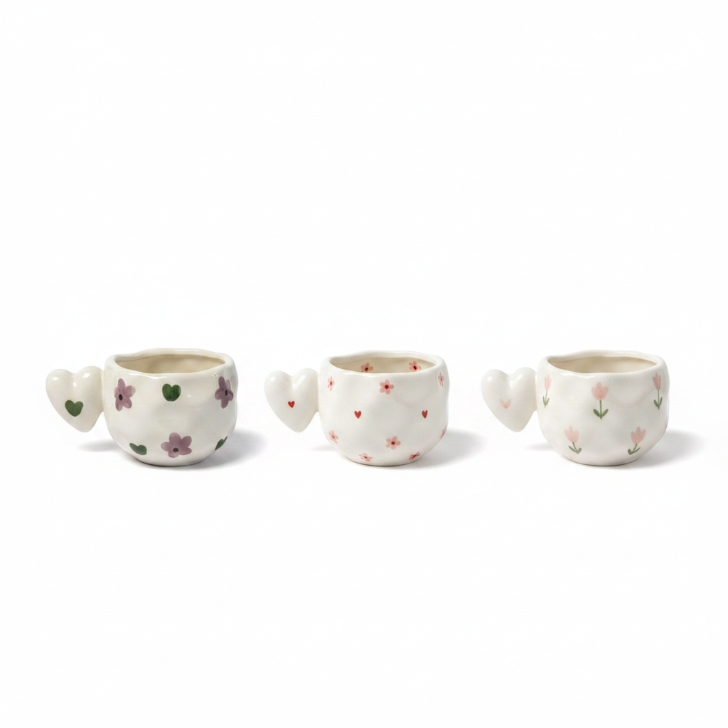 Three mugs together
