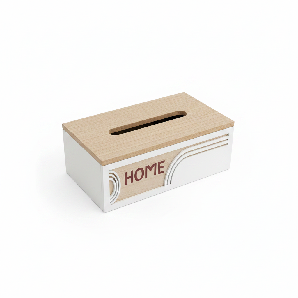 Tissue Box White BG 1