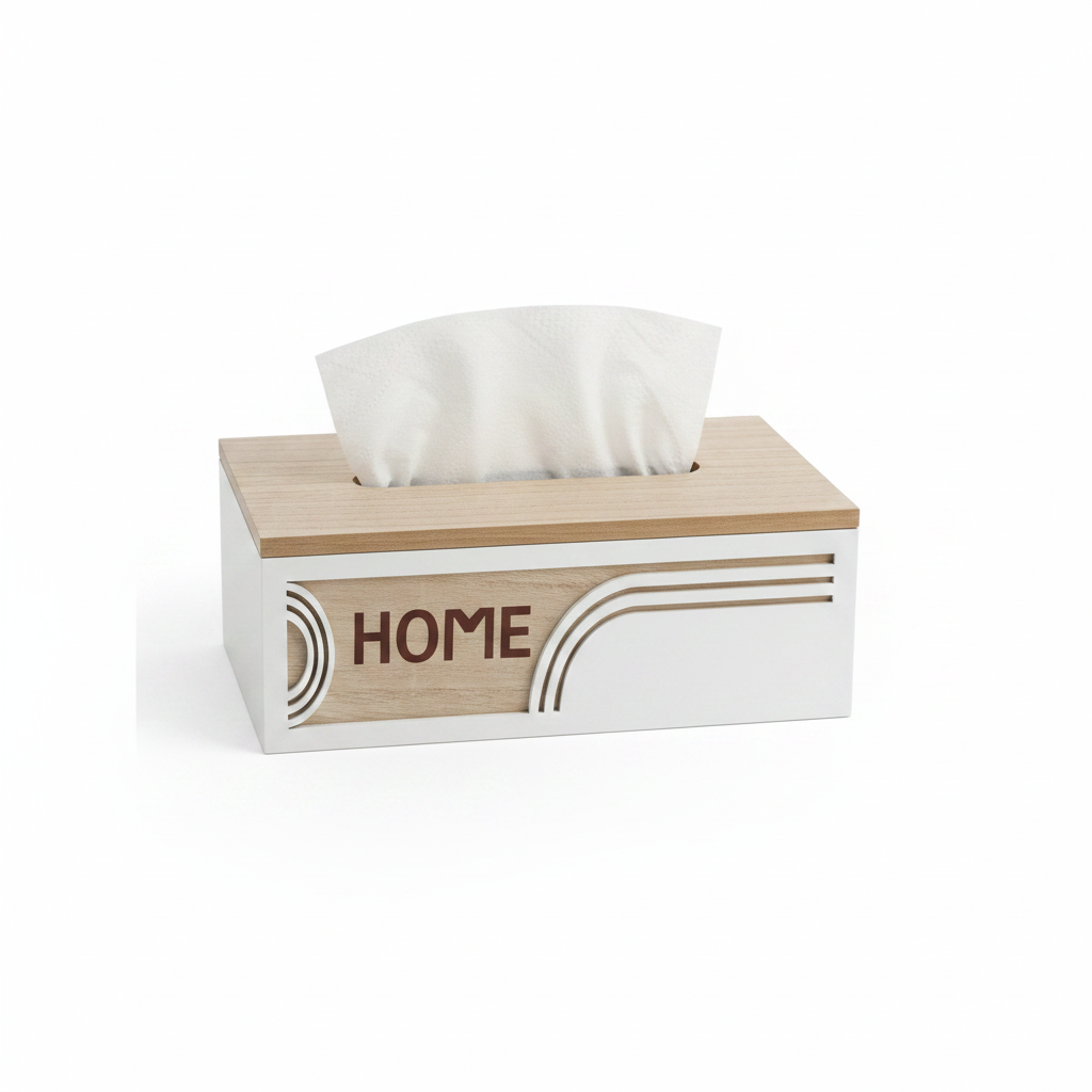 Tissue Box White BG 2