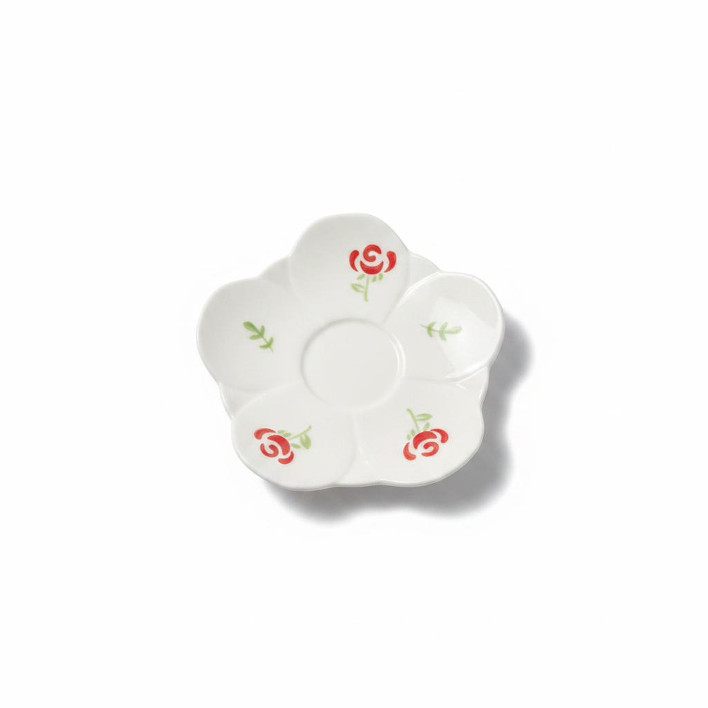 Top View Flower-shaped Saucer