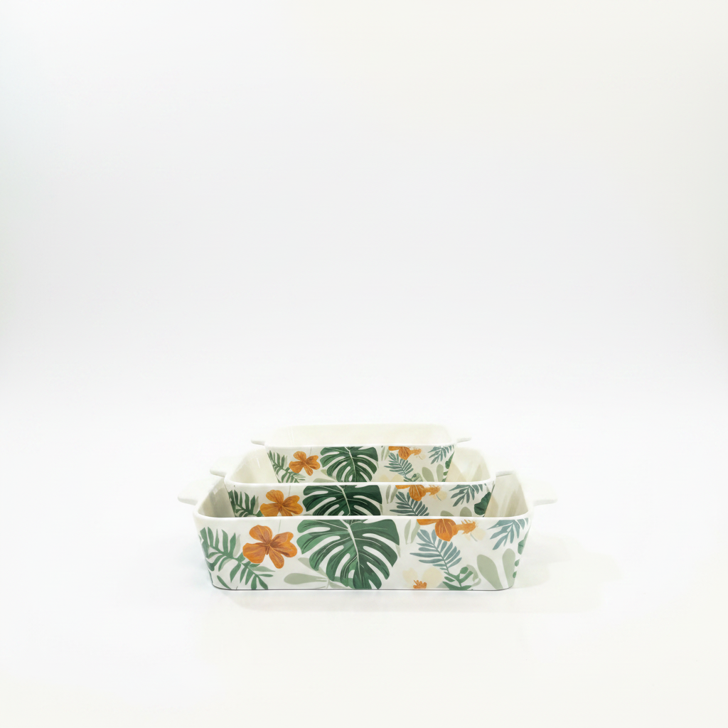 Tropical Ceramic Baking Dishes