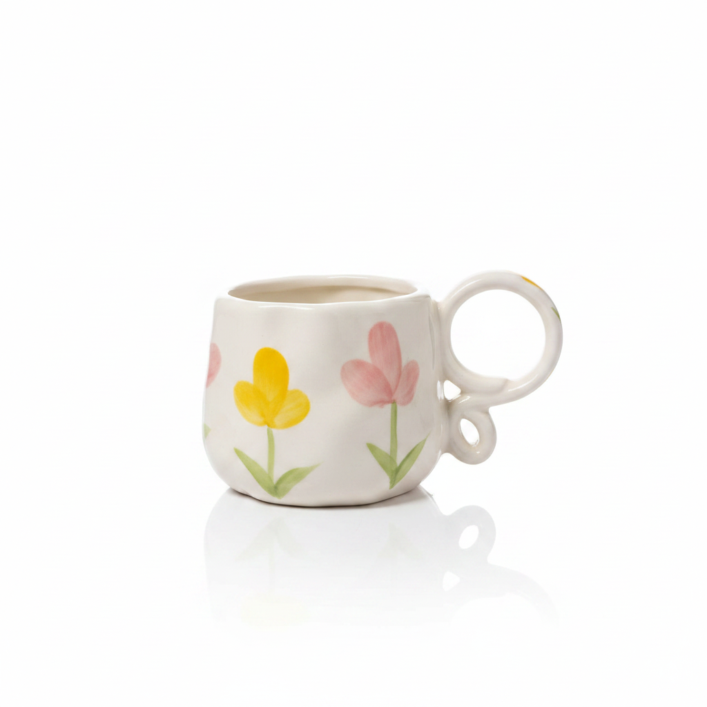 Tulip Ring Handle Mug
