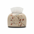 Chinese Botanical Ceramic Tissue Box