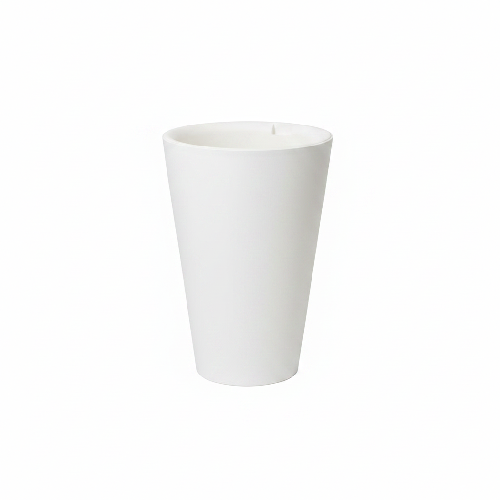 White Conical Planter Pot