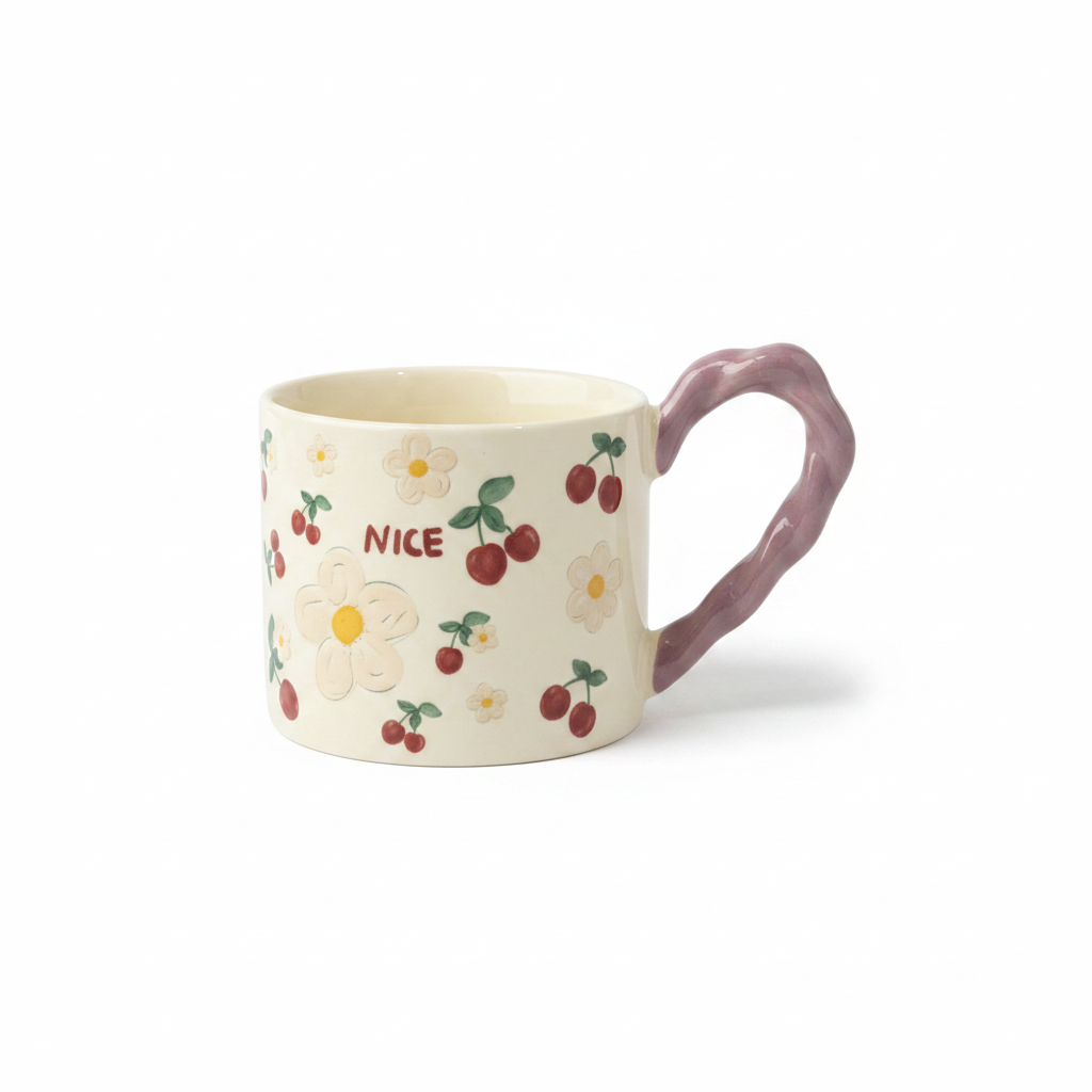 White Daisy Mug