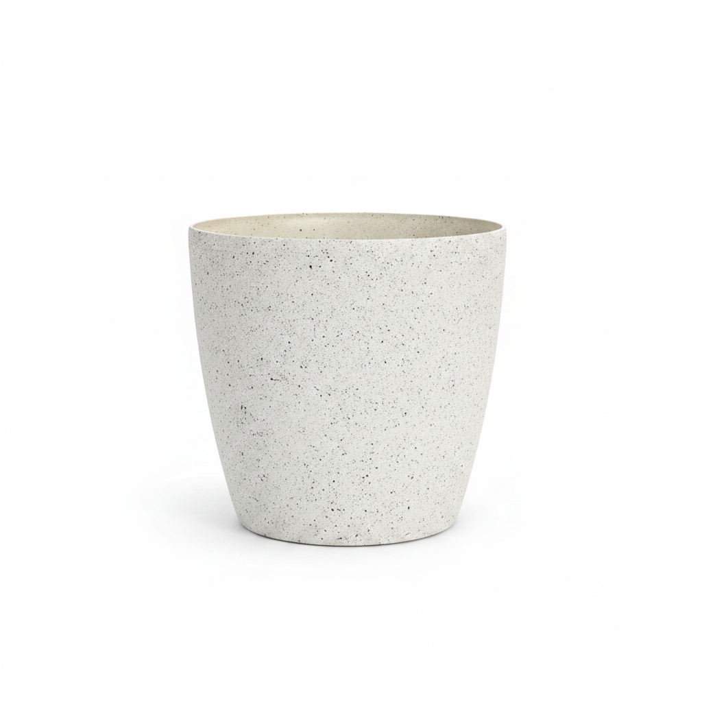 White Speckled Planter Pot