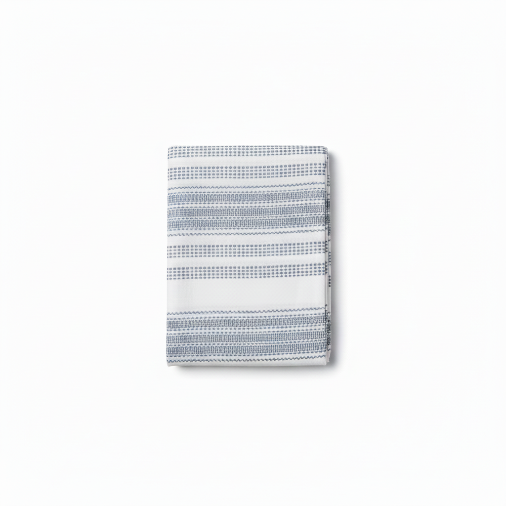 White Striped Textured