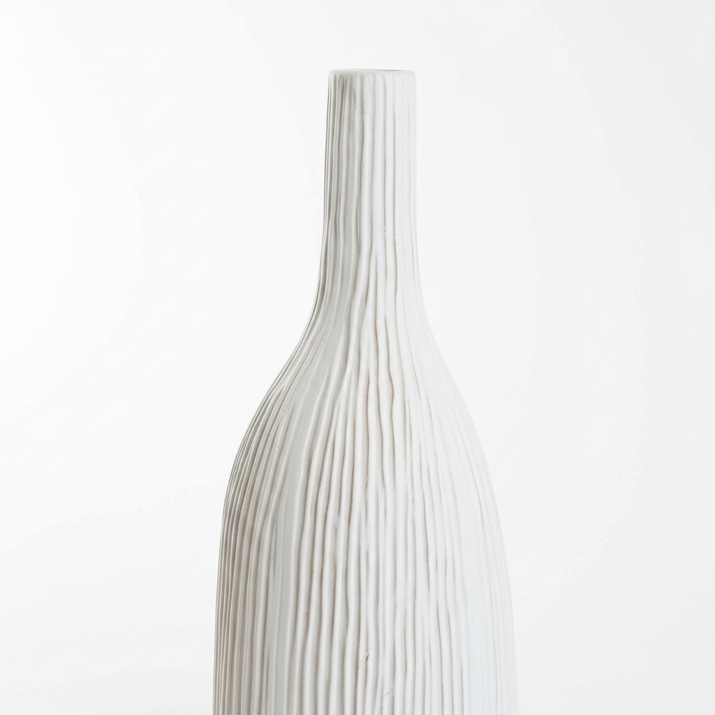 White Vase Close-up